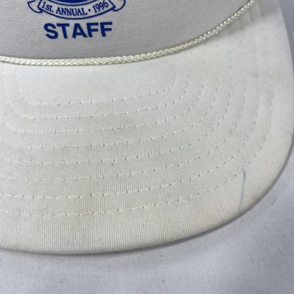 VINTAGE MDA HEARTLAND RIDE STAFF HAT CAP TRUCKER 1996 1st ANNUAL SNAPBACK OSFM - Picture 2 of 12